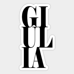 Giulia Girls Name Bold Font Sticker